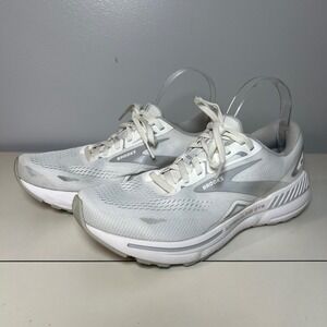 Brooks Adrenaline‎ GTS 23 Women's Running Shoes White Silver Size 9.5 M Gym
